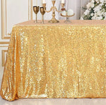 nappe table pailletée noël argent or élégante réutilisable moderne festive black gold rose gold