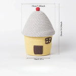 panier crocheté multifonction bleu rouge rose vert bébé chambre enfantDecorationStorageOrganizer