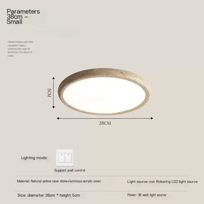 lampe moderne minimaliste verre pierre texture granulaire beige gris clair opacité neutre lumière