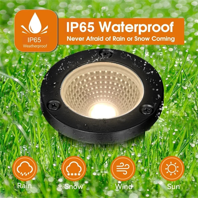 éclairage extérieur led spot noir ip55 moderne perforé 10w 85265v fixations incluses