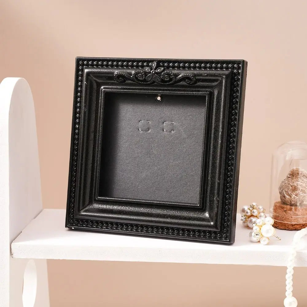 cadres photo résine noire baroques décoration florale gothique ornementale posable souvenirs mariage