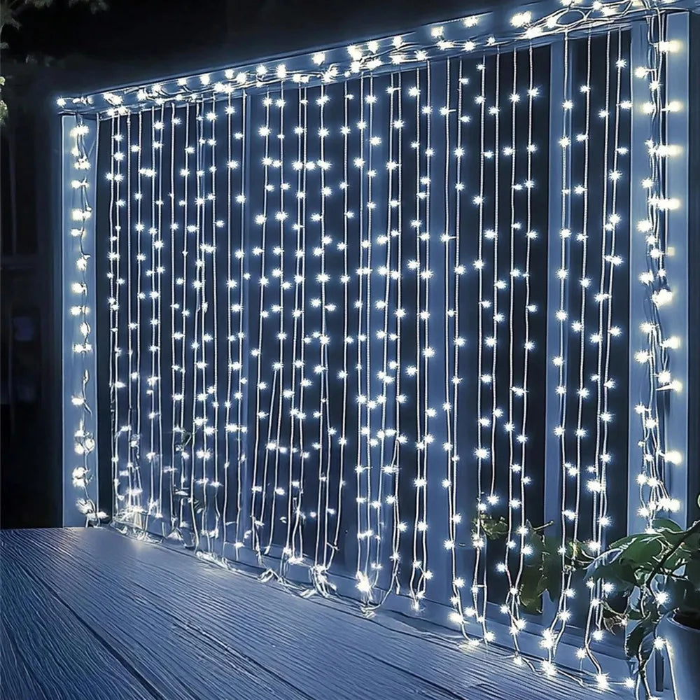 guirlande lumineuse led blanc rose multicolore 3m 3m 300 leds moderne décoration chambre fête