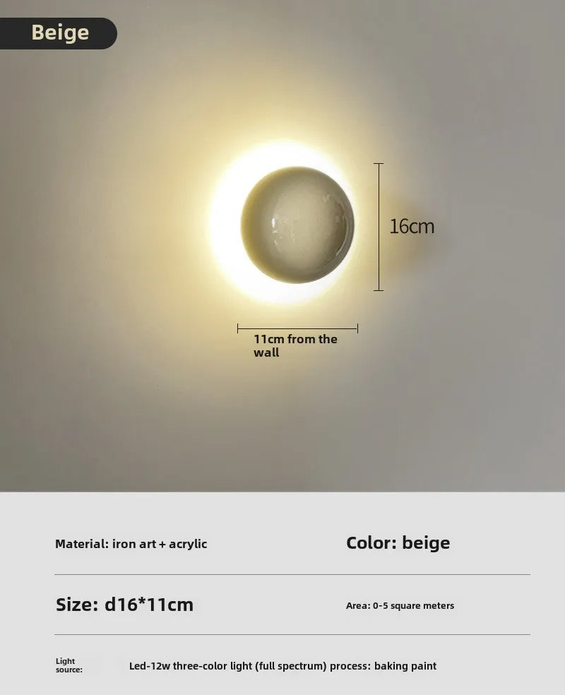lampe murale led rouge moderne minimaliste brillante murale fixations discretes chambre salon