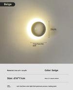 lampe murale led rouge moderne minimaliste brillante murale fixations discretes chambre salon