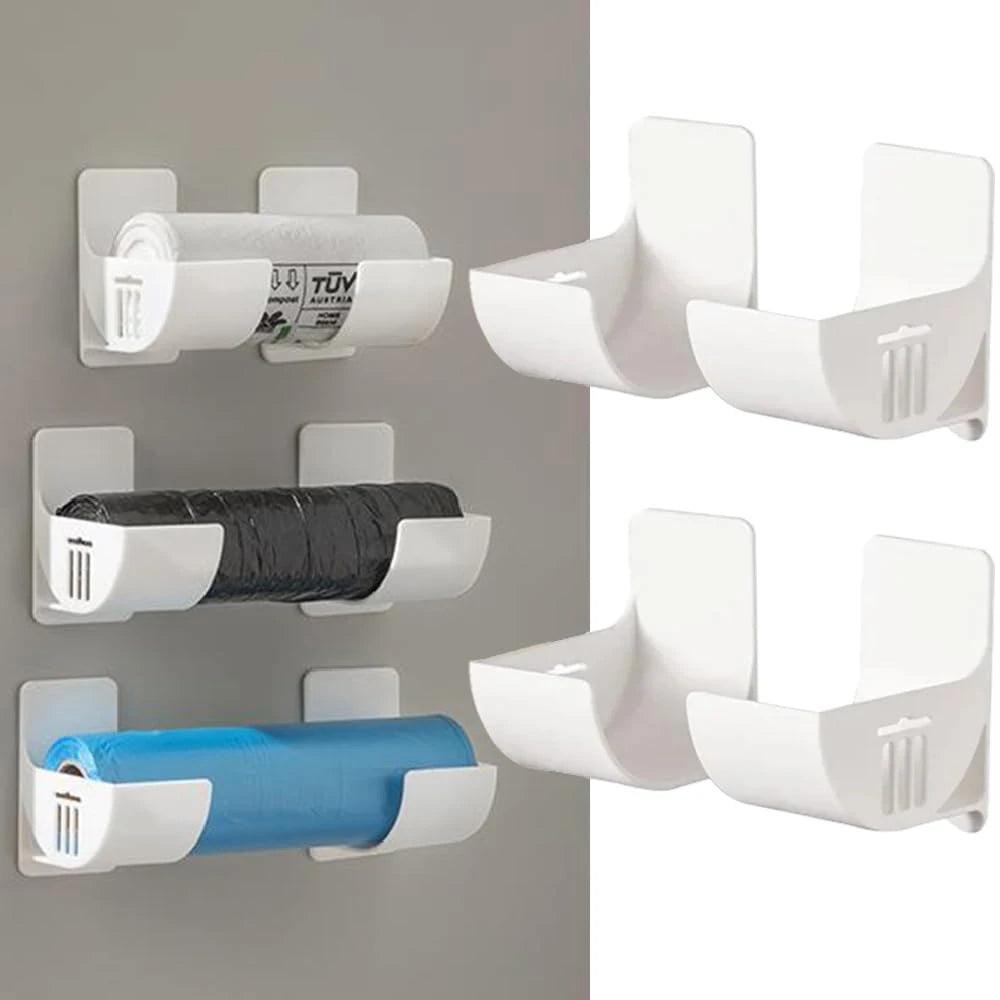 organisateur sacs poubelle adhésif blanc noir moderne multifonction chambre cuisine
