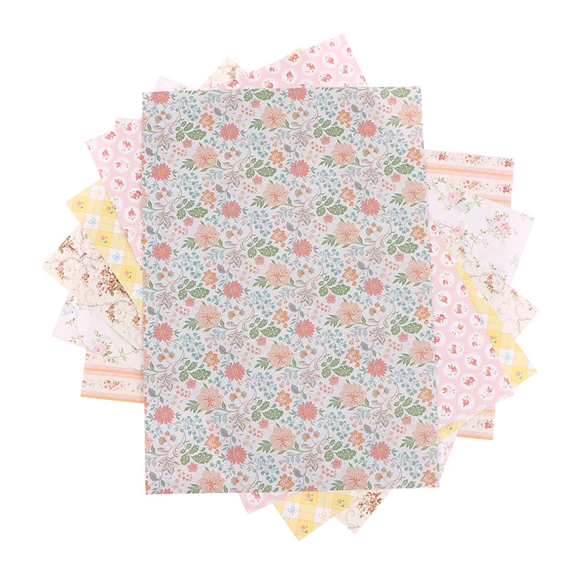 papier décoratif adhésif vintage floral maison poupée miniature accessoires décoration intérieur