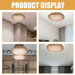 cache lampe moderne adhésif texture rugueuse opacité diamètre 17 57cm blanc beige crème led