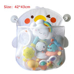 Sac rangement bain maille fine blanc succion moderne jouets bain shampooing savon brosse