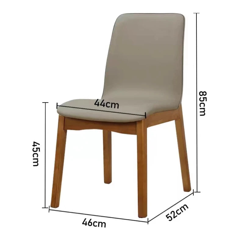 chaises salle manger moderne bois PU gris clair vert menthe rouge brique blanc minimaliste