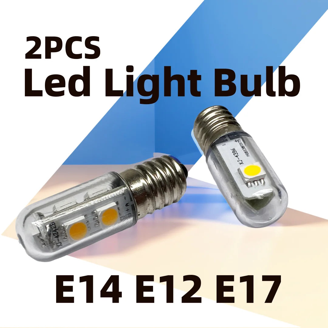 ampoule led e14 e12 1w transparente jaune moderne cuisine réfrigérateur 360° ip65 15000h