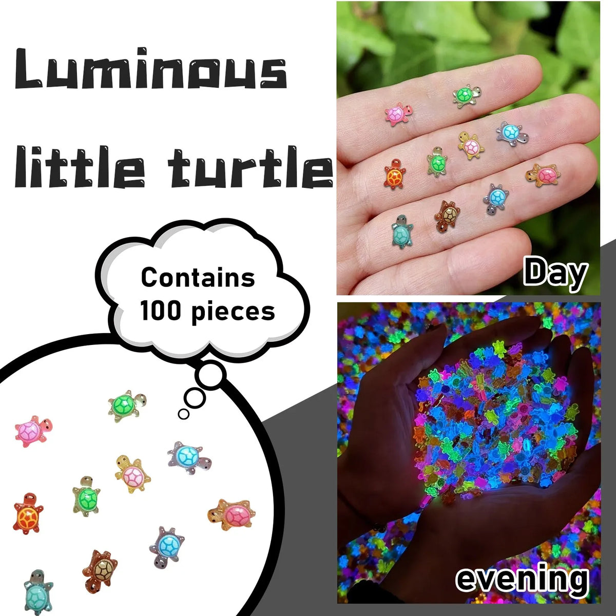 tortues lumineuses nocturnes miniatures décoratives maison jardin enchanté figurines artificielles animaux compagnie simples enfants
