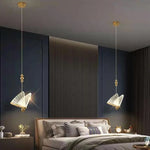 suspension lumineuse moderne papillon blanc doré translucide 10cm 15cm 17cm 150cm