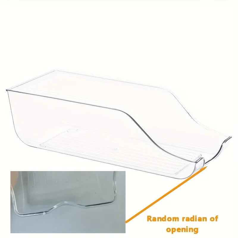 organisateur canettes réfrigérateur transparent clips rangement moderne plastique utilisation multiple