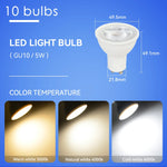 ampoules led gu10 blanc chaud sans scintillement 5w moderne ac85265v