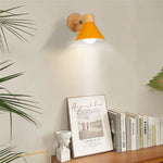 applique murale moderne conique noir gris bleu vert rose or scandinave fixée mur