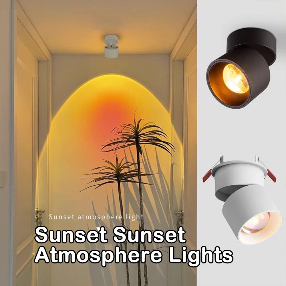 projecteur mural led noir blanc moderne éclairage intérieur salon chambre fixations visées