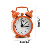 horloge réveil classique aiguille multifonction alarme table couleur variée poignées métalliques chiffres noirs simple