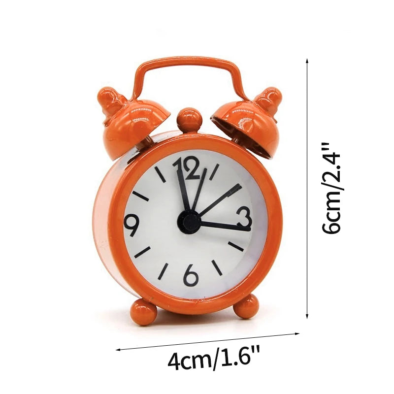 horloge réveil classique aiguille multifonction alarme table couleur variée poignées métalliques chiffres noirs simple