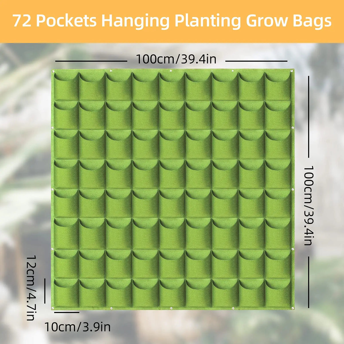 sacs culture plantes mur vert moderne 50x100cm 49 poches