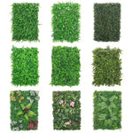 plantes artificielles feuilles fleurs vert rouge bleu jaune moderne minimaliste extérieur accrochéDecorationMur