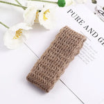 ruban jute beige motif géométrique rustique double face emballage cadeau decoration maison