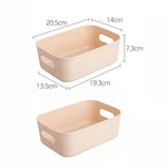 boîtes rangement blanc beige modernes empilables minimalistes bureaux placards multifonctions papier stylos cosmétiques serviettes