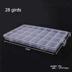 boîtes rangement transparentes modernes 10 compartiments 15 compartiments poignées bijoux fournitures artisanales