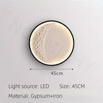 lampe murale blanc plâtre lunaire minimaliste éclairage led moderne fixée mur 2000 82000 lumens