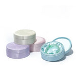 boîtes rondes imprimées florales opaques classiques couleurs variées blanc rose verte violette bleue rouge