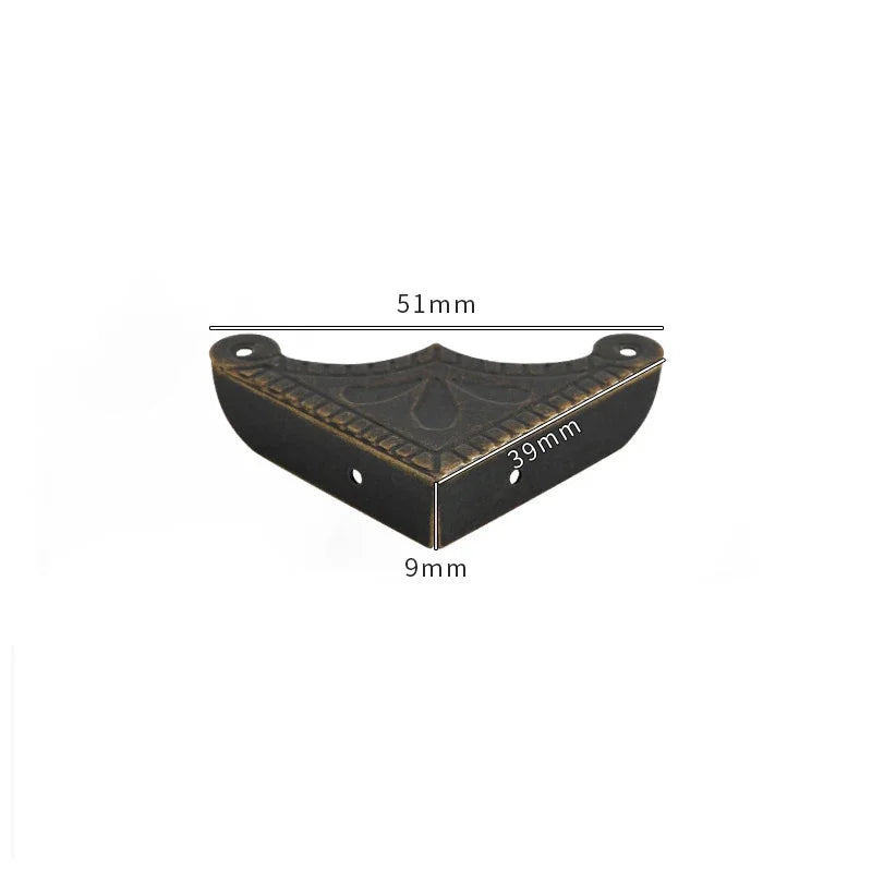 protections d'angle decoratives or bronze ornements floraux vintage fixations maison woodworking echangement
