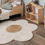 tapis moderne fleuri doux moelleux maison salon bébé prière extérieur 100x100cm 120x120cm