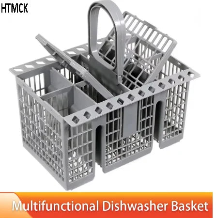 panier vaisselle multifonctionnel gris compartiments modernes lave vaisselle fourchettes cuillères rangement pratique
