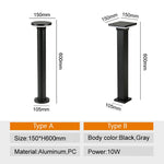 lampe extérieure led moderne imperméable ip65 aluminium noir gris adhésive fixe autonomes