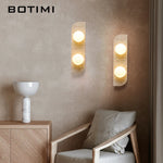 applique murale led moderne minimaliste japonais éclairage quotidien murale texture pierreOpaque globe luminaire