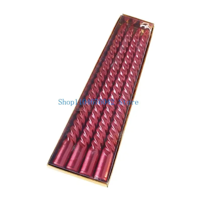 bougies spirales rouges dorées bleues vertes blanches modernes boîte rangement anniversaire 20cm 25cm