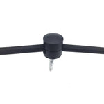 support suspension lampe mural crochet fixation câble électrique lustre moderne rond noir blanc