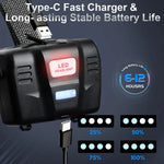 lampe frontale led rechargeable 80w texteure noire moderne ceinture charge usb