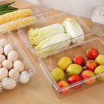 boîtes rangement réfrigérateur transparentes modernes clips fruits légumes