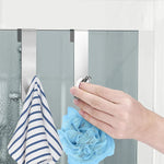 porte serviettes moderne acier inoxydable noir argenté adhésif serviette brosse gant bain minimaliste salle