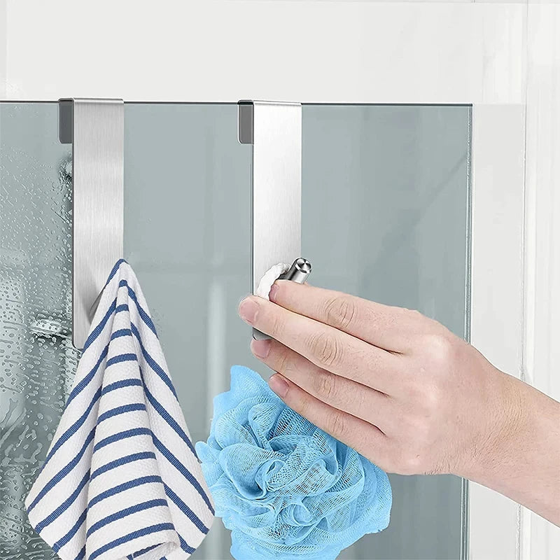 porte serviettes moderne acier inoxydable noir argenté adhésif serviette brosse gant bain minimaliste salle