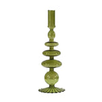 supports bougies rose transparent moderne minimaliste sans motif décoration intérieure chandelles mariage tables