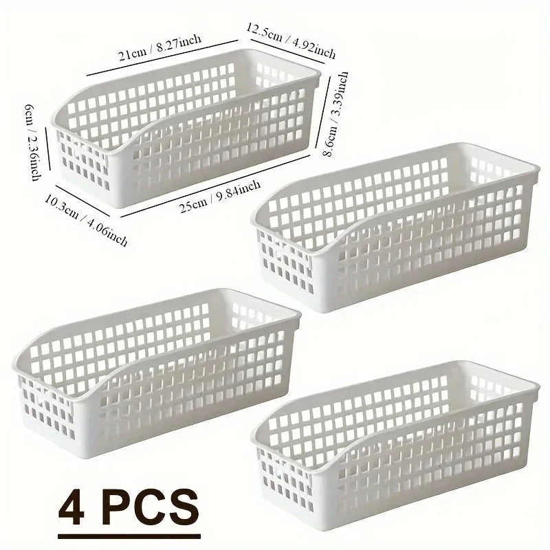 paniers rangement blancs perforations utilitaires fruits légumes charcuterie emballages divers multifonctionnels stockage familial