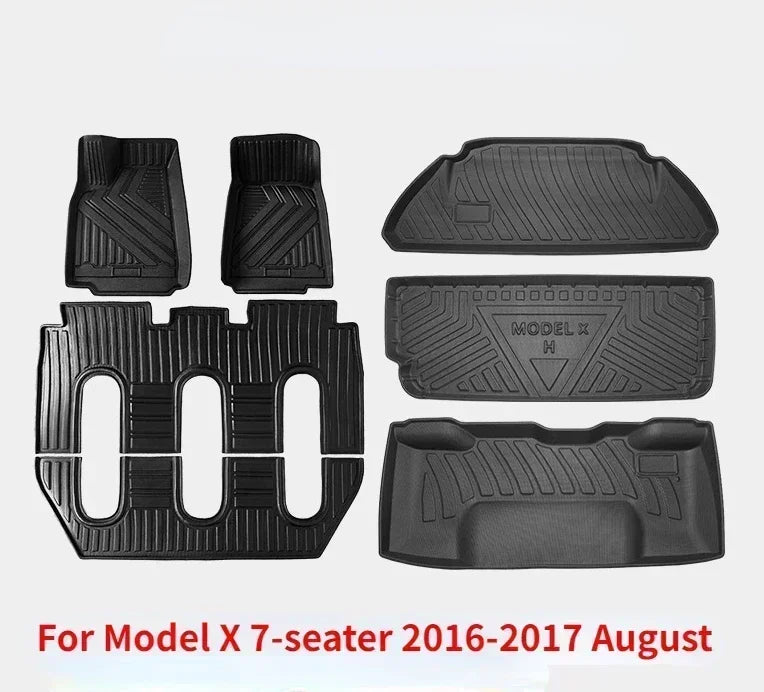 tapis sol voiture noir rayures horizontales moderne antidérapants sièges