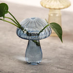 vase champignon transparent moderne rouge vert rose marron jaune