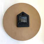 horloge murale thème militaire pistolets balles bois noir bronze quartz