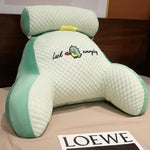 oreiller lecture ergonomique support dorsal réglable coussin lombaire doux mousse pe polyester pointillé moderne