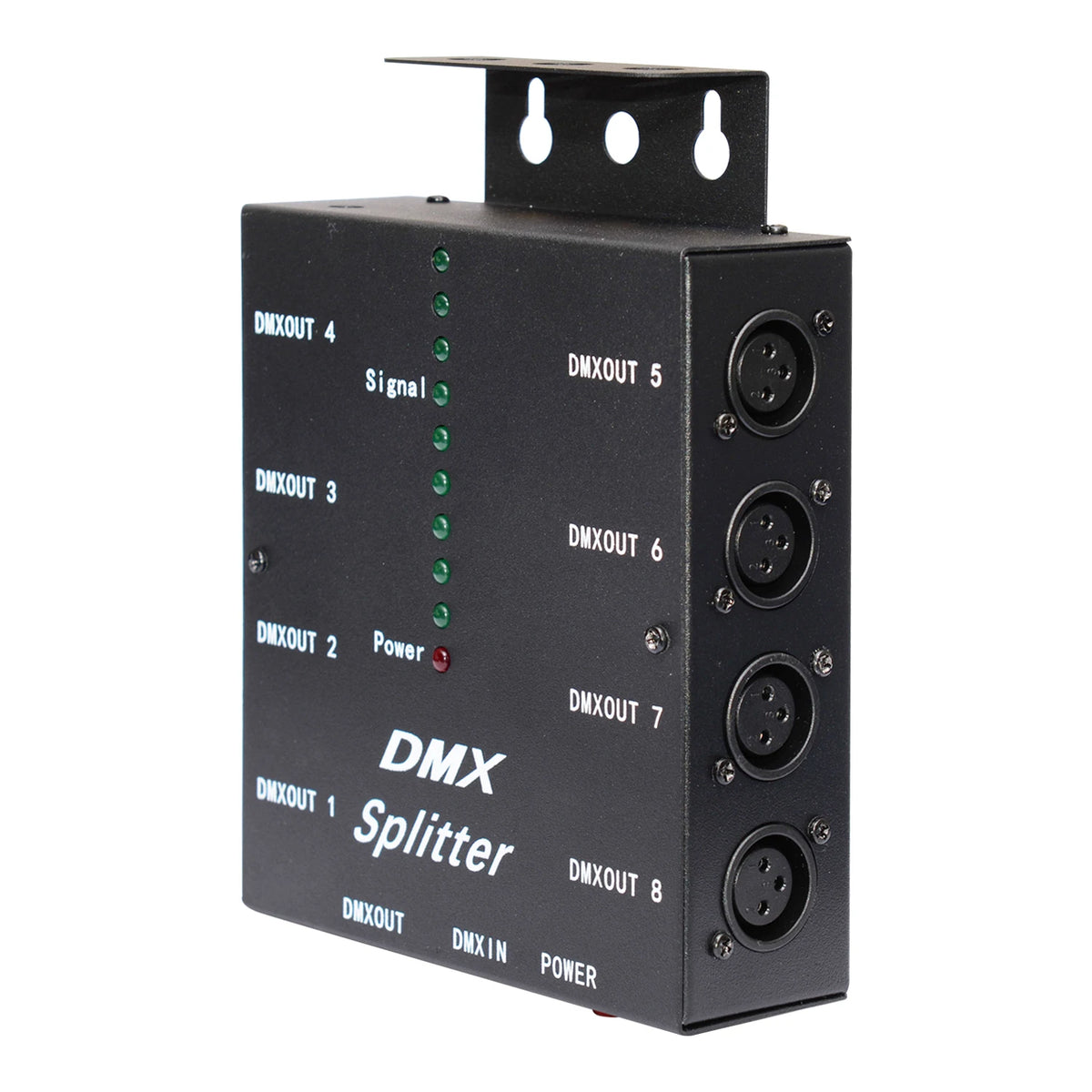 splitter dmx xlr noir prises dmx out prise dmx in contrôleur rvb