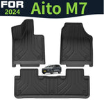 tapis sol voiture noir texture géométrique moderne résistant tpe waterproof eyelets