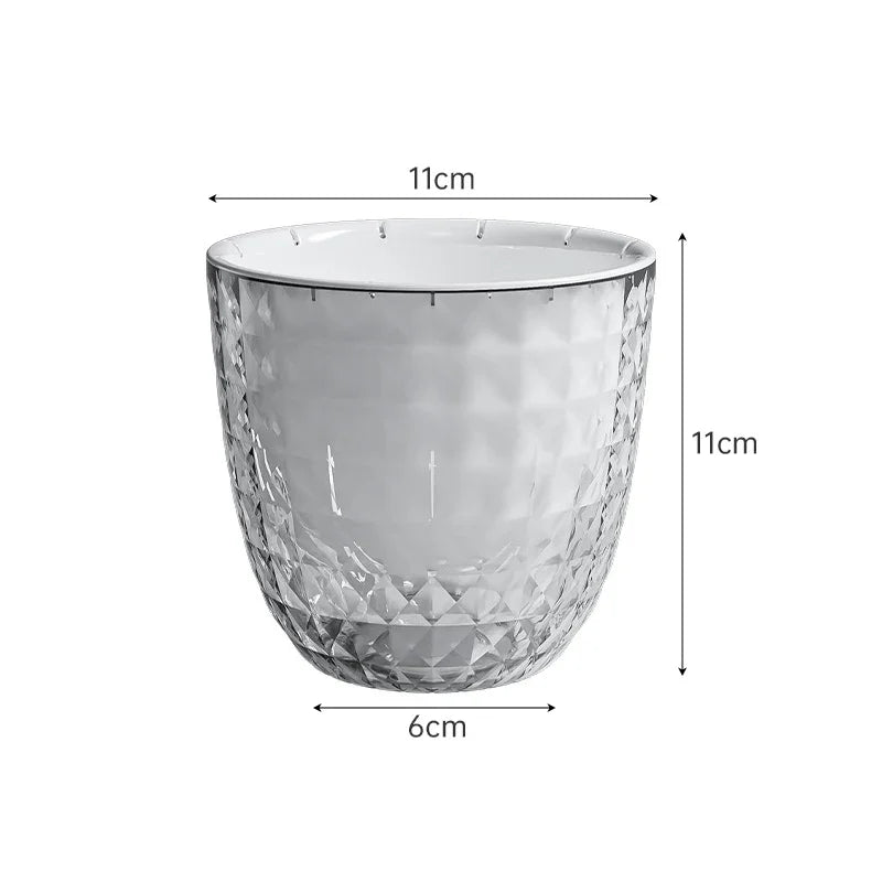 pots fleurs arrosage automatique transparent argenté texture diamant moderne pièces absorption eau plantes succulentes