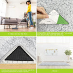 protections anti dérapantes tapis adhésives triangles texturées noir beige blanc orange gris intérieur utilitaires